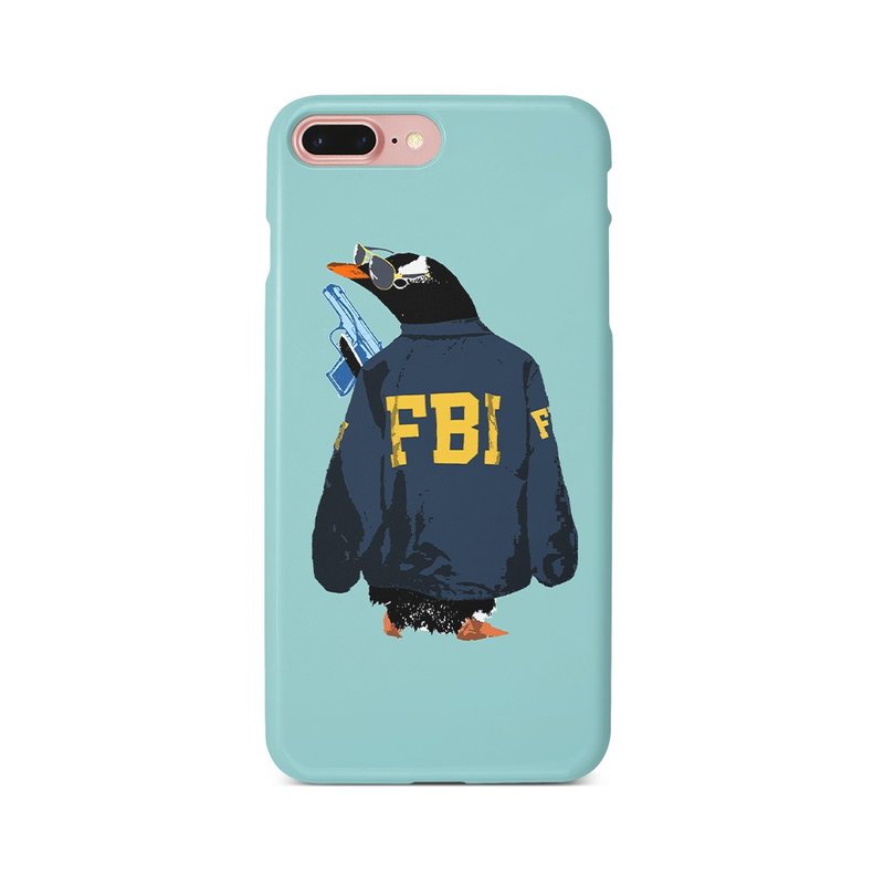 iPhone ケース / FBI penguin - 手機殼/手機套 - 塑膠 藍色