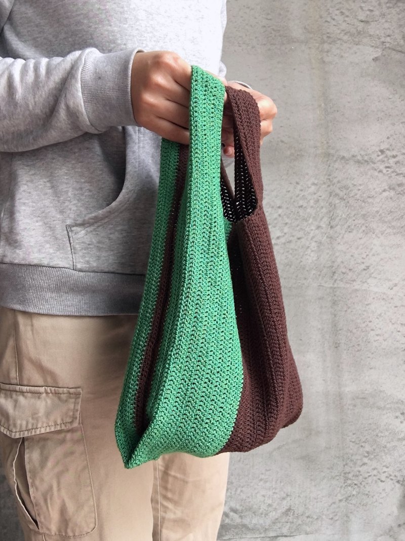 Contrast color vest bag big tree - Handbags & Totes - Cotton & Hemp 