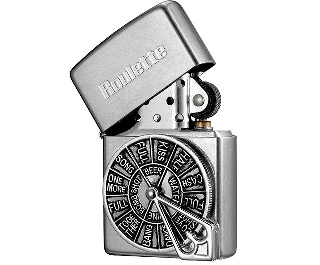 ZIPPO Official Flagship Store] Wheel of Fortune (Antique Silver