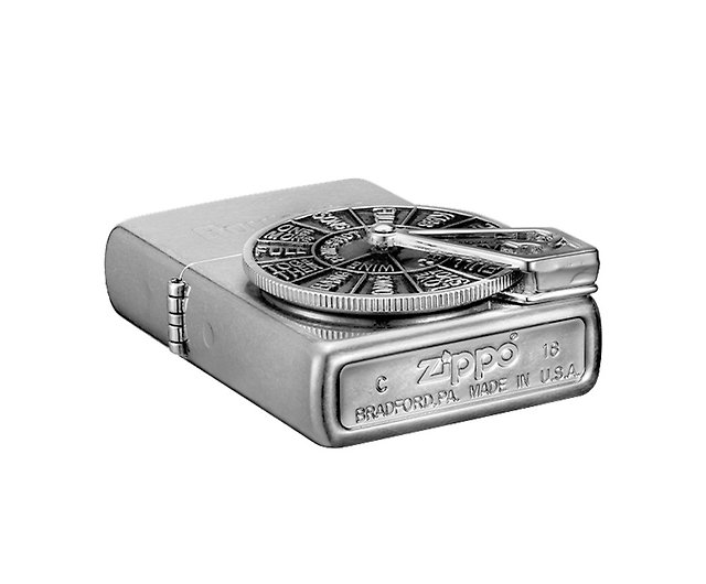 ZIPPO Official Flagship Store] Wheel of Fortune (Antique Silver 
