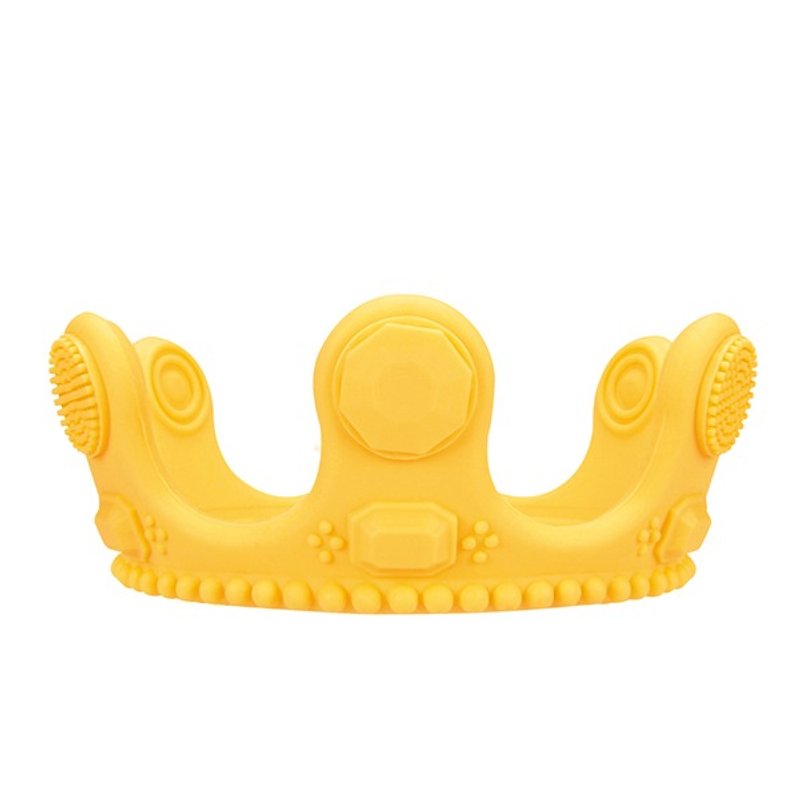 Crown Little Bit Silicone Teether - Yellow - Other - Silicone Yellow
