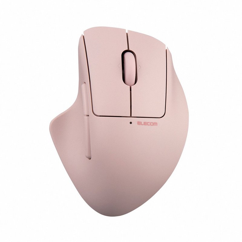 ELECOM Shellpha Silent Wireless Ergonomic 5-Key Powder - Computer Accessories - Plastic Pink