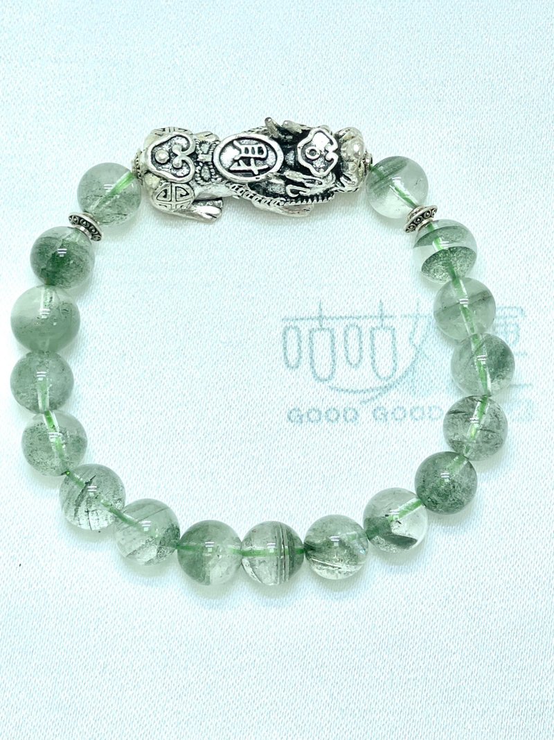 Lucky Pixiu Green Ghost Bracelet (Men's Model) (Consecration Included) Anti-villain, Leadership - สร้อยข้อมือ - คริสตัล 