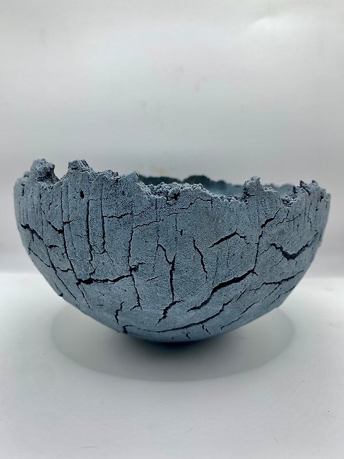 坤泥（Kun Ni） 裂岩球-藍礦-細裂紋