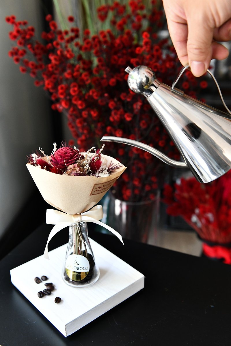 咖啡香氛花束瓶組 - 乾花/永生花 - 植物．花 
