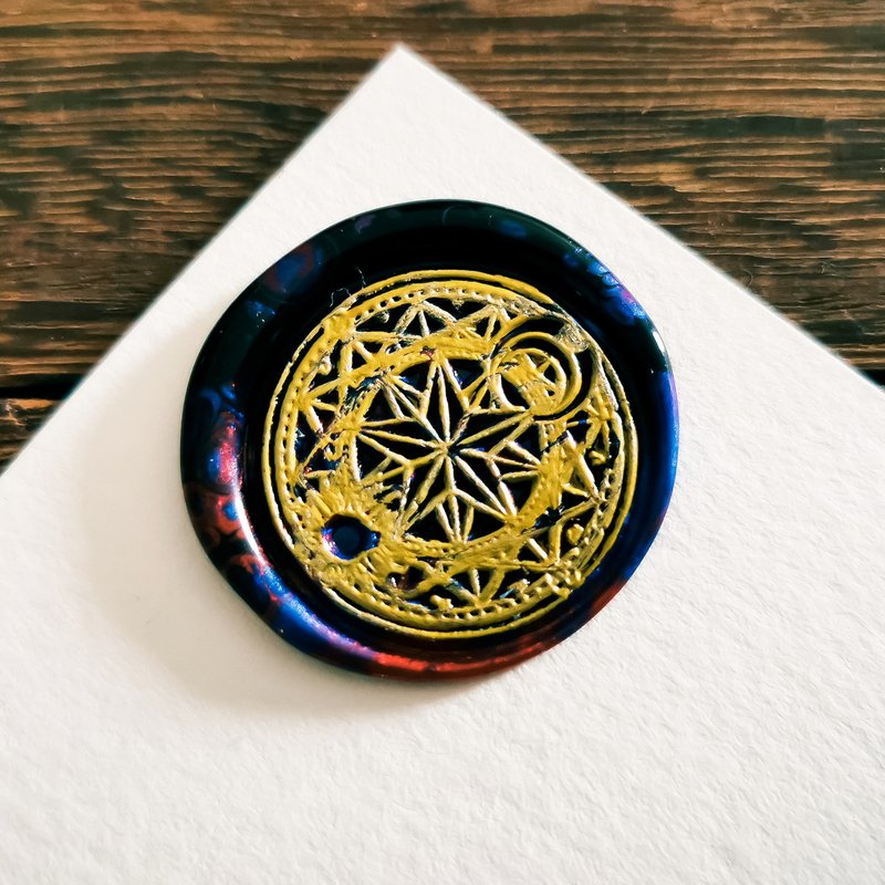 Fire stamp-star magic circle hand-made stamp gift exchange sealing Wax head - ตราปั๊ม/สแตมป์/หมึก - วัสดุอื่นๆ 