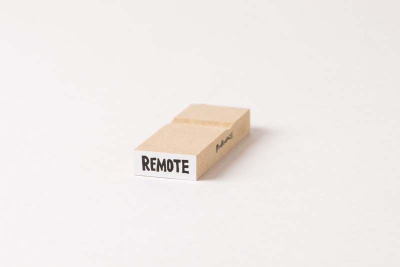 【REMOTE(リモート)】英字スケジュール文字はんこ*8mmx20mm*ラバースタンプ*R493_o - 印章/印台 - 木頭 