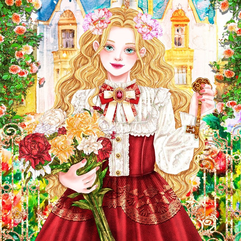 The Secret Garden : Mary - 貼紙 - 紙 多色
