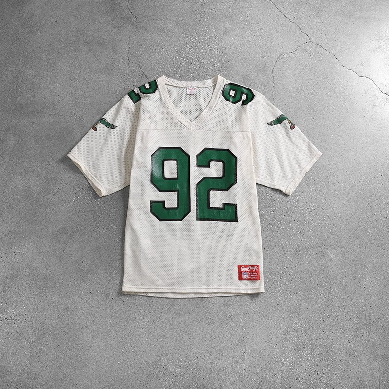 Vintage NFL運動上衣 / 古著球衣、美式足球、古著休閒、美式復古 - 男 T 恤 - 棉．麻 白色