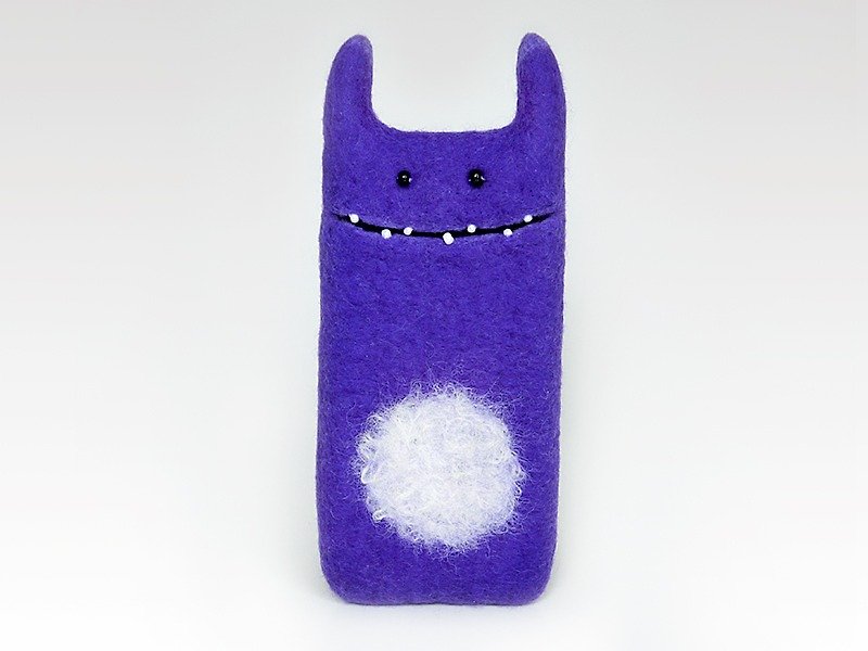 iPhone 7 case, violet Monster case, felt phone case, Eco-friendly gift