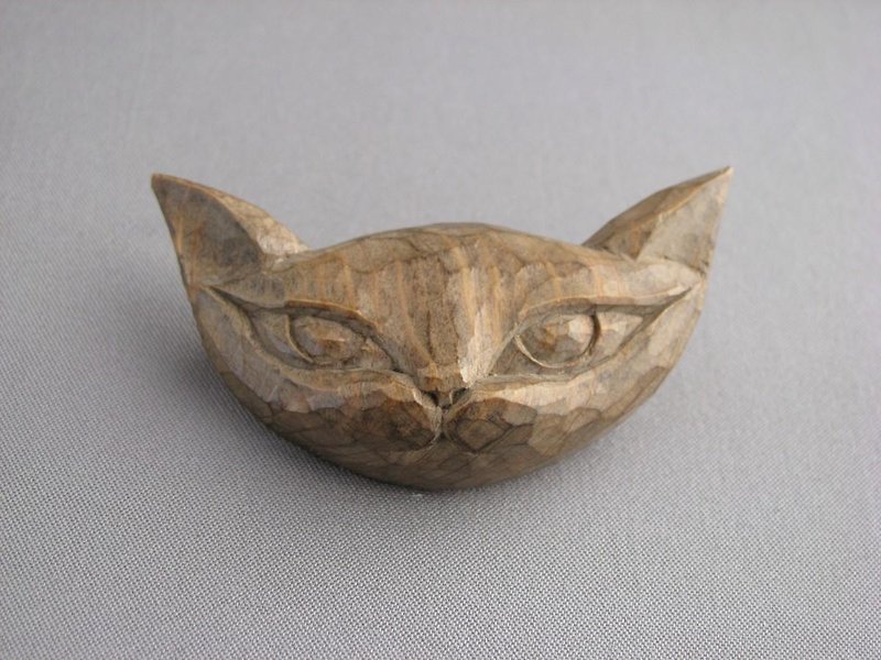 cat - Brooches - Wood Brown