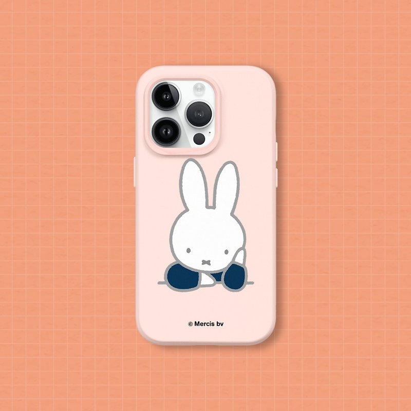 【Pinkoi x miffy】SolidSuit classic anti-fall back phone case-think - Phone Accessories - Plastic Multicolor