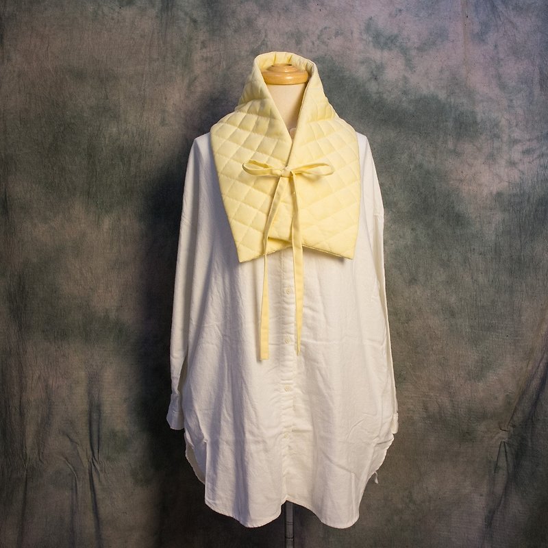 Spread scarf - ผ้าพันคอ - ผ้าฝ้าย/ผ้าลินิน สีเหลือง