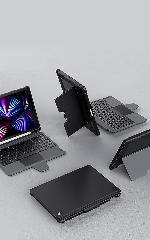 NILLKIN 授權經銷 Apple iPad 7/8/9 10.2吋 2019/2020/2021 悍能 iPad 鍵盤保護套