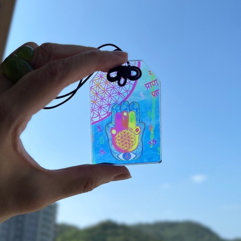 生命之花平安御守/護身符 (法蒂瑪之手) - 其他 - 壓克力 多色