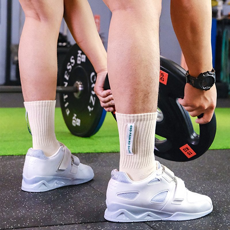 【FOOTER】訓練標語健身襪 (男-K219L/XL) - 襪子 - 棉．麻 多色