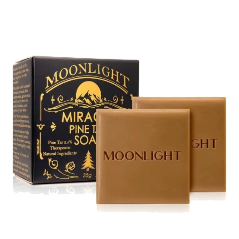 【Moonlight 莯光】 松焦油奇蹟護膚皂 35g x2 - 肥皂/手工皂 - 其他材質 咖啡色