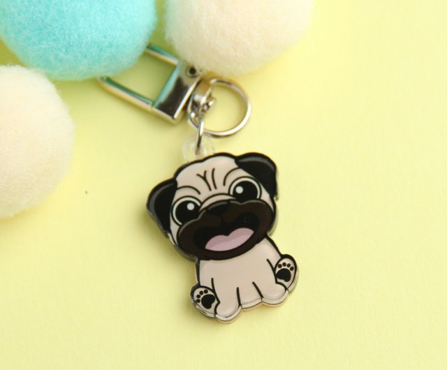 犬の形状アクリルキーホルダー 犬アクリルキーホルダー | VINTAGE ROCK STORE
