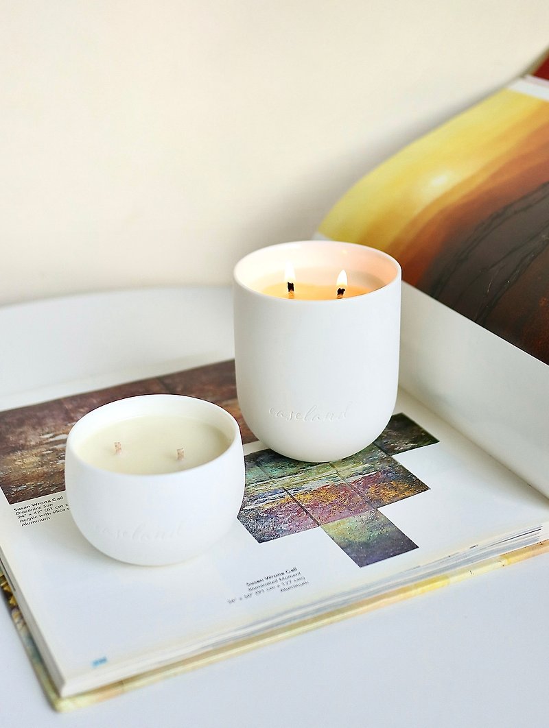 【All Natural】Aromatherapy Essential Oil Candle - Candles & Candle Holders - Wax White