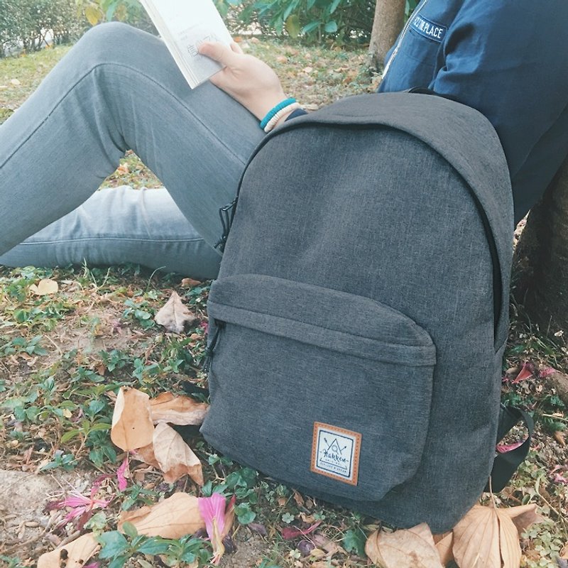 Ink Calligraphy • Classic Backpack - Backpacks - Cotton & Hemp Gray