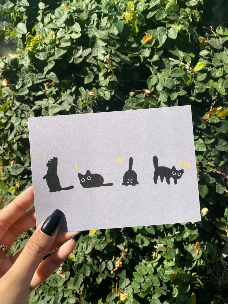 [タン・シャオジ] ユニバーサルカード - はがき・メッセージカード - 紙 グレー