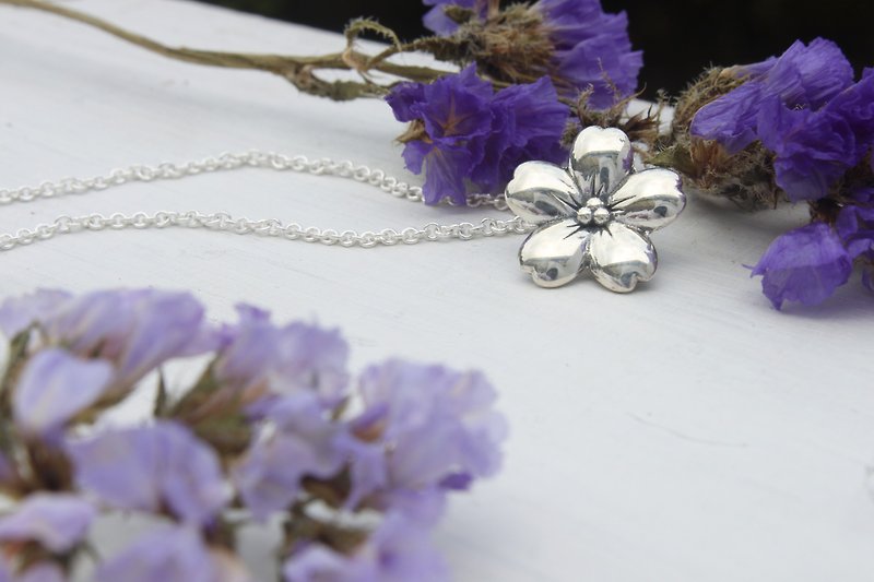 Cherry Blossom - Handmade Sterling Silver Necklace - Necklaces - Sterling Silver 