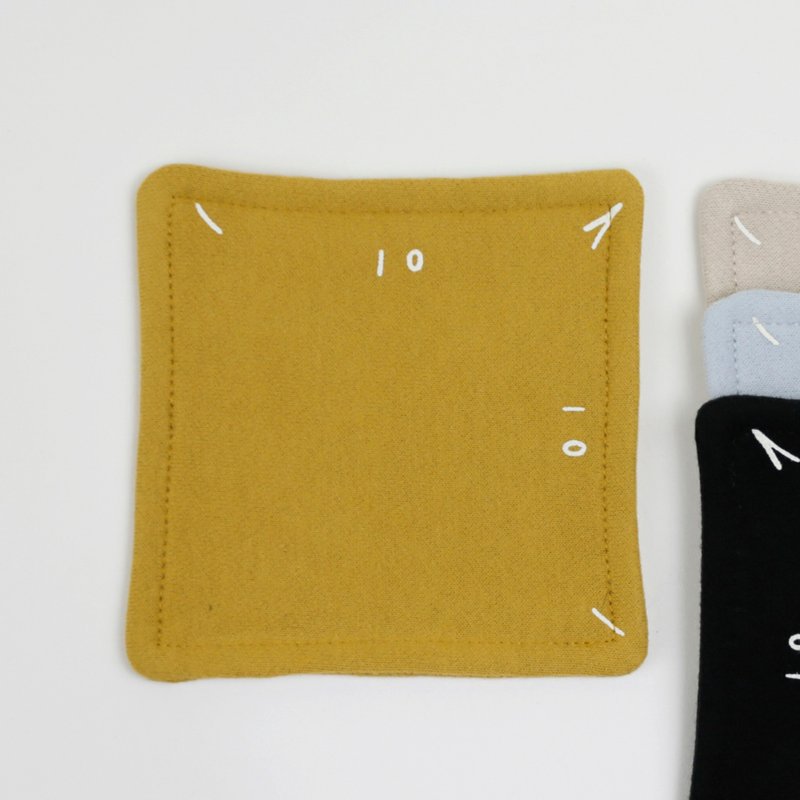 ほぼ10x10コースター - コースター - コットン・麻 