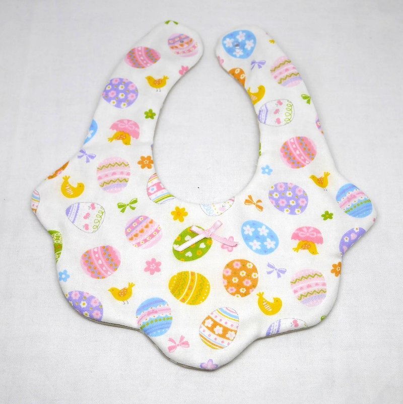 Japanese Handmade 8-layer-gauze Baby Bib - 圍兜/口水巾 - 棉．麻 粉紅色