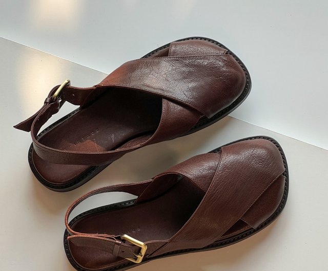 Fashion Men Simple Crossed Classy Palm Slippers