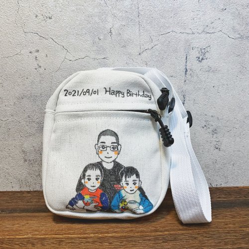 Customized】Like face painting/canvas bag/portrait custom - Shop kenart  Messenger Bags & Sling Bags - Pinkoi