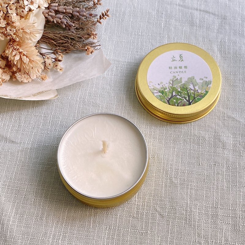 Lixia compound essential oil soy Wax candle - mosquito repellent fragrance to boost your spirit - ผลิตภัณฑ์กันยุง - พืช/ดอกไม้ ขาว