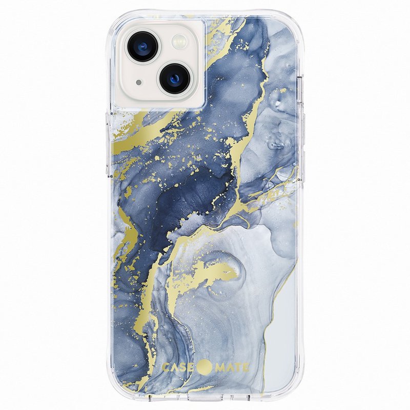 iPhone 13/13 Pro/13 Pro Max Print Personalized Shatter-resistant Case-Dark Blue Marble - แกดเจ็ต - วัสดุอื่นๆ 