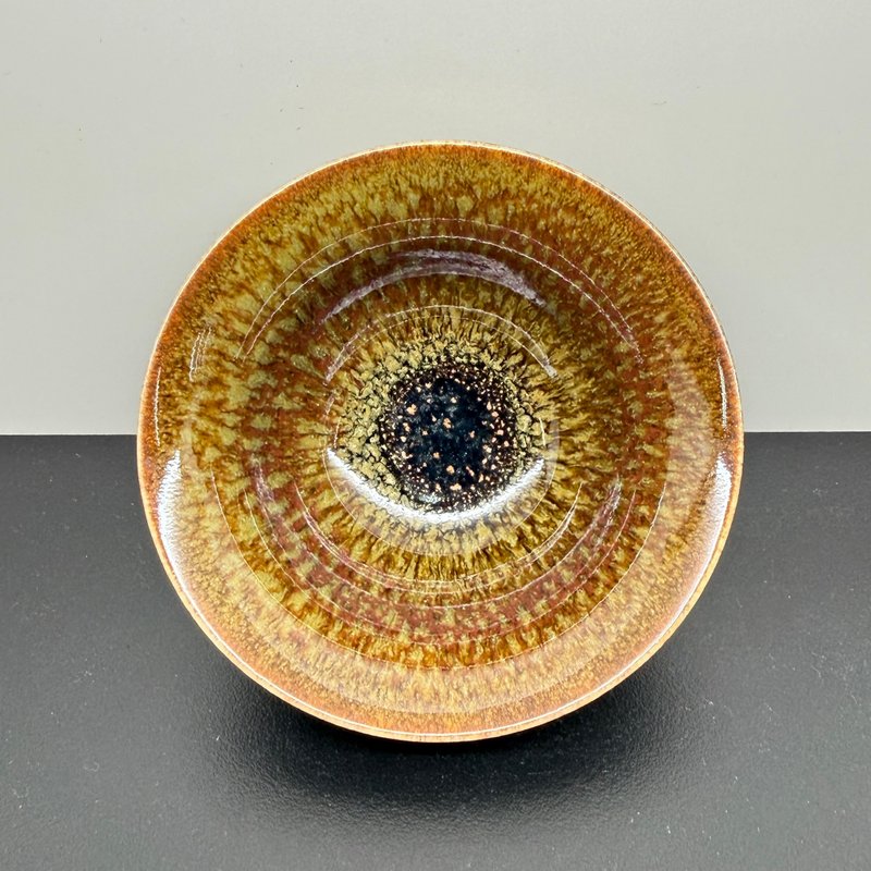 極品油滴天目飲杯 90ml 台灣陶藝名家 邱奕志 Y1-01 - 茶壺/茶杯/茶具 - 瓷 咖啡色