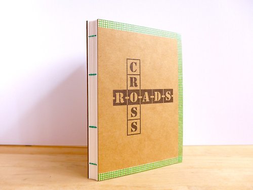 Nestled Ellipsis Handmade A6 Notebook - Crossroads (手工缝制小本子 － 路叉）