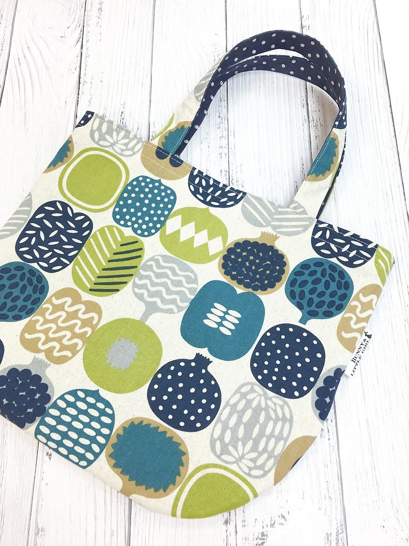 Random Bag-Green Fruit - Handbags & Totes - Cotton & Hemp Multicolor