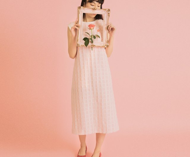 Flower Bed Dress (PINK) - ショップ HOWTOVENUS ワンピース - Pinkoi