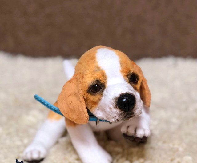 LightningStore Super Cute Big Eyes Beagle Puppy Dog Doll Realistic Loo