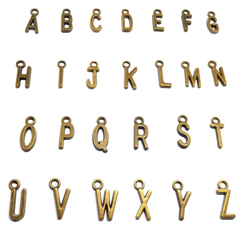 [Additional purchase] English letter musical instrument pendant musical note pendant - Charms - Other Metals Gold