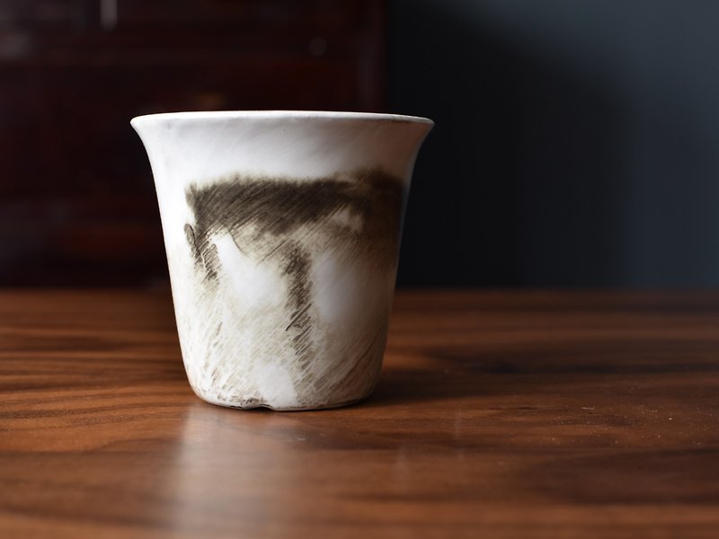 Tao Shi Writer Series Chen Dinghui Mo Liu Series Nails Beakers Holding Cups Coffee Cups - แก้ว - ดินเผา ขาว