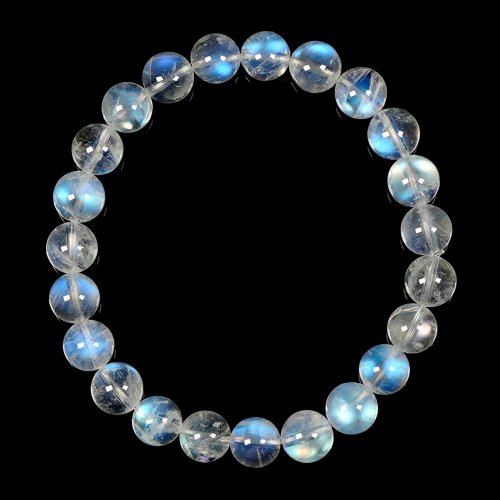 正佳珠寶 Gemsrich Jewelry 【正佳珠寶】藍月光 頂級冰藍 7.8-8.3mm 藍月光石手珠