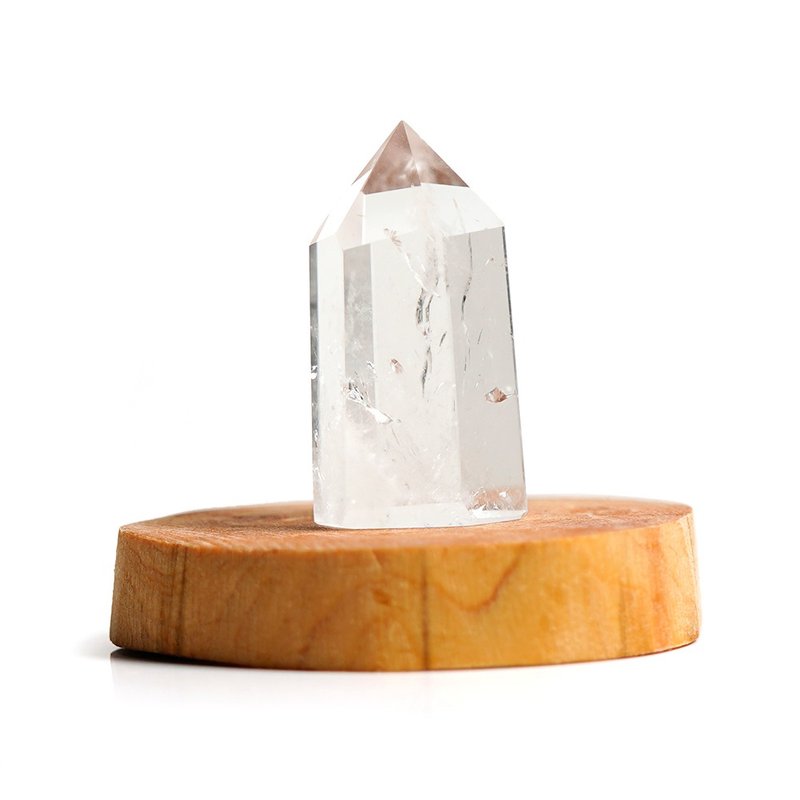 【正佳珠寶】白水晶 淨化水晶柱 消磁淨化 19g 白水晶柱擺件 - 其他 - 半寶石 多色