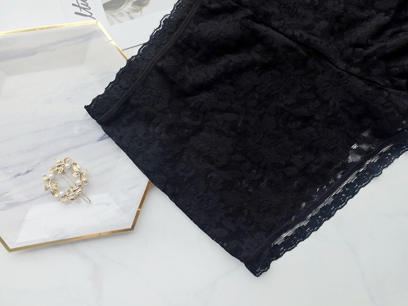 Charming・Rachel Lace Lounge Pants・Made in Taiwan - Loungewear & Sleepwear - Nylon Black