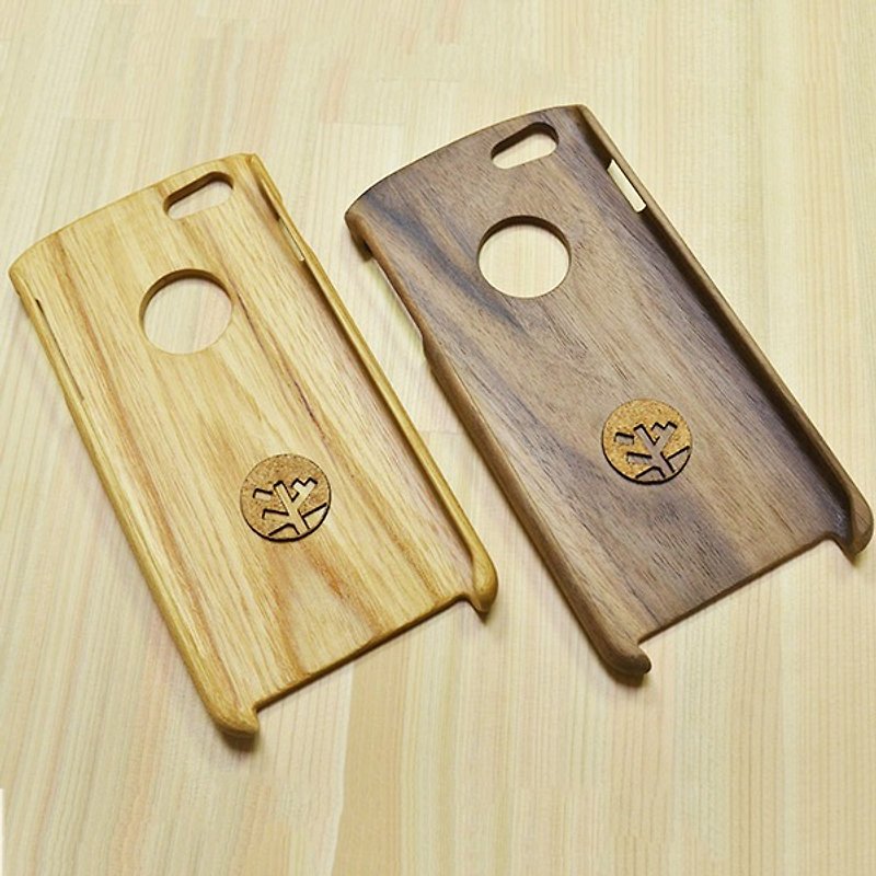無垢手機殼i6+＿櫸木｜獨一無二的木紋 - 手機殼/手機套 - 木頭 咖啡色