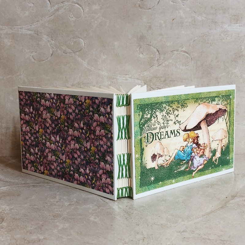 Miss Crocodile Fairy French Handmade Book - Notebooks & Journals - Paper 