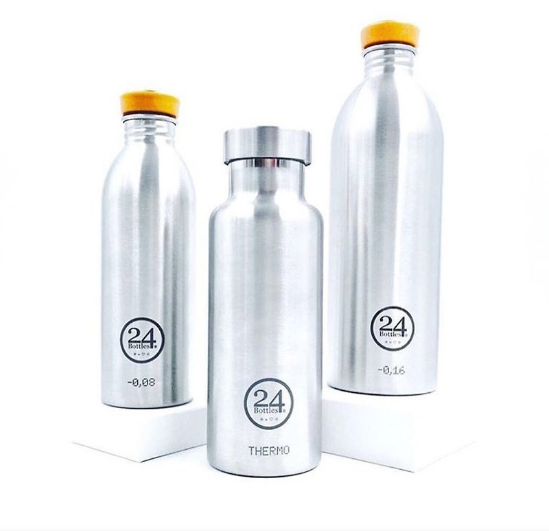 24Bottles Steel 不鏽鋼系列一套三款－限量特惠套裝 - 水壺/水瓶 - 其他金屬 銀色