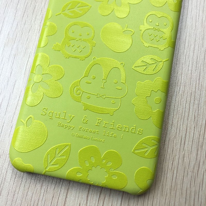 iPhone 6/6s PU Leather case (Garden) - E008SQE - เคส/ซองมือถือ - หนังแท้ สีเหลือง