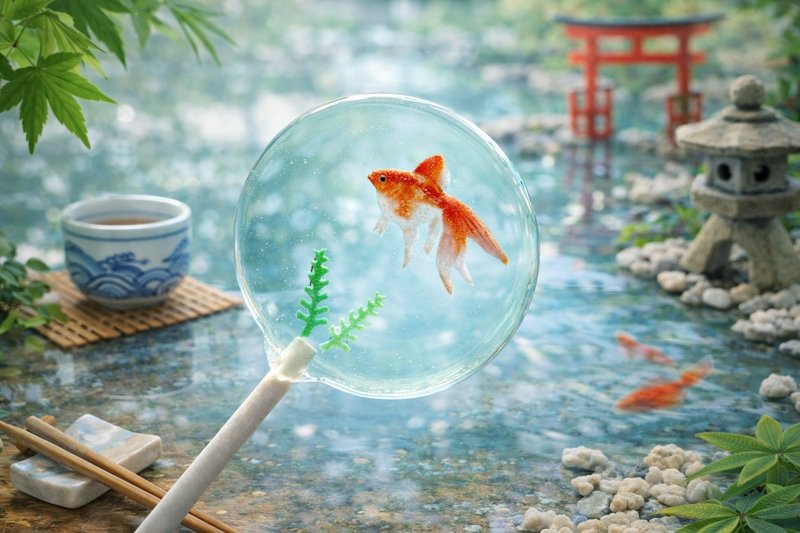 Designer Lollipop – Summer Goldfish Dream - Snacks - Fresh Ingredients Blue
