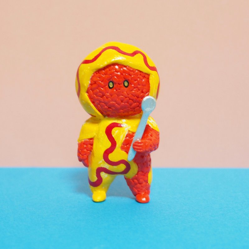 オムライスちゃん - 人形・フィギュア - 粘土 オレンジ