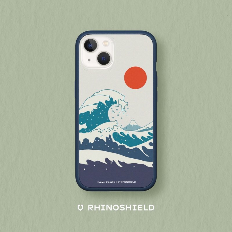 Mod NX邊框背蓋手機殼∣ilovedoodle/貓咪海浪 for iPhone - 手機配件 - 塑膠 多色