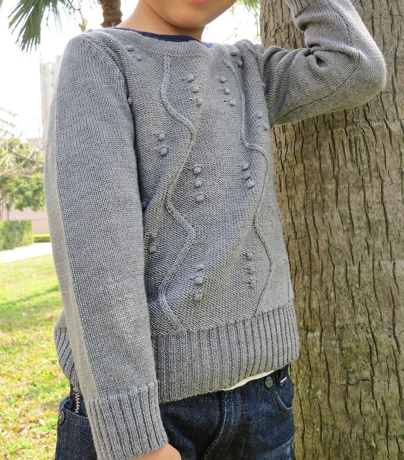 TiDi gray knit sweater - อื่นๆ - วัสดุอื่นๆ สีเทา